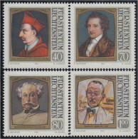 Liechtenstein 725/28 1981 Retratos De Visitantes Célebres MNH - Otros & Sin Clasificación