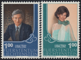 Liechtenstein  738/39 1982 Liba 82 Retratos MNH - Otros & Sin Clasificación