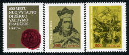 Lituania - 450/52 - 1993 600º Aniv. Nacimiento Del Gran-Duque Vitautas Sello,  - Lituanie