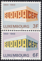 Luxemburgo 738/39 1969 Europa Telecomunicaciones MNH - Otros & Sin Clasificación