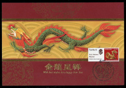 ESPAÑA (2024) Carte Maximum Card ATM - Año Lunar Chino Dragón, Year Of The Dragon, Chinese Zodiac, Usera - Tarjetas Máxima