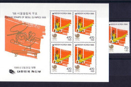 Olympics 1988 - Gymnastics - SOUTH KOREA - S/S+1v MNH - Summer 1988: Seoul