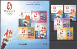 Emirates 2008, Olympic Games In Beijing, 4val +BF - United Arab Emirates (General)