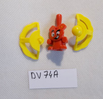 Kinder - Toupie Alien Jaune Et Orange Foncé - DV074A - Sans BPZ - Montables