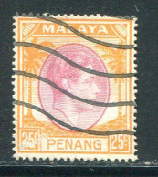 PENANG- Y&T N°12- Oblitéré - Penang