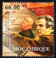 MOZAMBIQUE - 1v - MNH - Truffaut - Alfred Hitchcock - Cinema - Movies - Film - Kino - Cine - Actor - Actors - France - Cinema