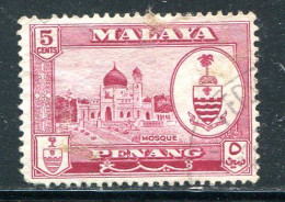 PENANG- Y&T N°52- Oblitéré - Penang