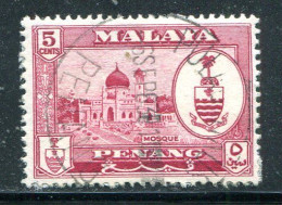 PENANG- Y&T N°52- Oblitéré - Penang
