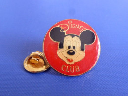 Pin's Disney Club Mickey - Tête - Rond Rouge (GA42) - Disney