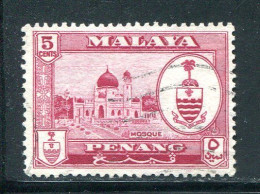 PENANG- Y&T N°52- Oblitéré - Penang