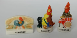 FEVE -  "COCORICO 2000" - MAT - LOT DE 3 FEVES - Autres & Non Classés