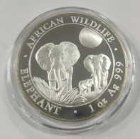 SOMALIA. AÑO 2014. 100 SHILLINGS PLATA  "ELEFANTE" REF A/F - Somalië