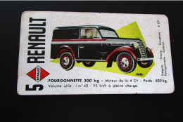 Carte De Jeux  "CHOCOLATERIE De L'UNION" - Série "Jeux Des 7 Familles AUTO" - Toy Memorabilia