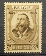 België, 1934, Nr 385, Cur 'bruine Vlek In Kader', Postfris ** - 1931-1960