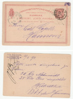 1893 POULTRY SHOP Denmark To Hanover Germany Re MiTE, POPPY SEEDS,  Postal STATIONERY CARD Cover Chicken - Gallináceos & Faisanes