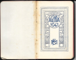 Agenda FMG De 1941 - Petit Calepin En Cuir Pratiquement Neuf - Papeteries Lecas De Romainville (Seine) - Sonstige & Ohne Zuordnung