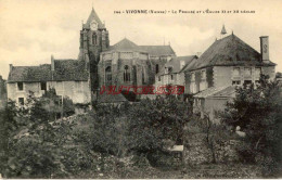 CPA VIVONNE - (VIENNE) - LE PRIEURE ET L'EGLISE - Vivonne