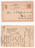 1913 Denmark POSTAL STATIONERY Card To Berlin Germany Cover - Enteros Postales