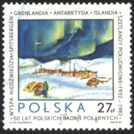 Mint Stamp 50 Years Of Polish Polar Research, Helicopter 1982 From Poland - Ongebruikt