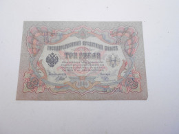 Ancien Billet De Banque  Russie  3 Roubles  1905 - Russia