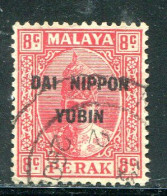 PERAK- Occupation Japonaise Y&T N°21- Oblitéré - Occupazione Giapponese