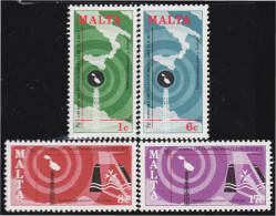 Malta 545/48 1977 Día Mundial De Las Telecomunicaciones MNH - Malte