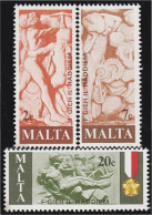 Malta 551/53 1977 Homenaje A Los Trabajadores Malteses MNH - Malta