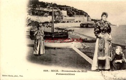 CPA NICE - PROMENADE DU MIDI - POISSONIERES - Petits Métiers