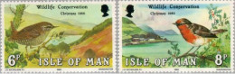 Man (isla De) - 175/76 - 1980 Navidad-año Europeo Naturaleza-aves-Lujo - Man (Insel)