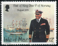 BA2/S Man (isla De) Nº 165   1980 Visita De Olav V De Noruega Lujo - Man (Insel)