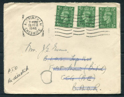1946 GB Altrincham Cover - Field Post Office F.P.O. 764 British FIAT, B.A.O.R. Redirected - Hale Cheshire  - Cartas & Documentos