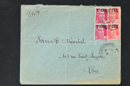 Réunion - CFA  N° 289 - 294 Sur Lettre De Bois De Nèfles Du 19 Septembre 1950 - Covers & Documents