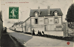 4277 -   LA  LOUPE  :  Café  GUILLIER , Avenue Des Villas  Circulée En 1915 - La Loupe
