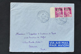 Réunion - CFA  Gandon N° 296 Sur Lettre De L'Etang Salé Du 31 Mai 1954 - Cartas & Documentos