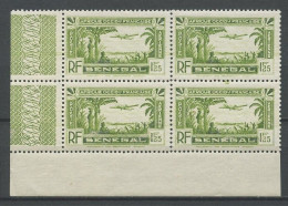 SENEGAL 1935 PA N° 4 ** Bloc De 4 Voir Scan Neufs MNH Luxe C 3 € Avions Planes Animaux Paysages - Poste Aérienne