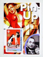 SALE! MNH M/s Block Art Paintings 2003 Pin-up Nude Woman Girl Erotic  Scouting Rotary Peter Driben - Desnudos