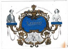 Belgique "Carte Porcelaine"  Porseleinkaart, Jooris, Coiffeur Parfumeur, Bruges, Brugge, Dim:152x108mm - Cartes Porcelaine