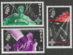 Malta. 1958 George Cross Commemoration. MH Complete Set. SG 289-291. M3007 - Malta