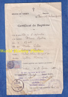 Document De 1944 - HAUMONT Les SAMOGNEUX - Certificat De Baptème - Marie Apolline Nicolas COLIN & Catherine CHARTON - Birth & Baptism