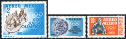 DEP2  Mexico A- 261/63 1965 XIX Juegos Olímpicos MNH - Mexique