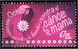 México 3057 2017 Lucha Contra El Cáncer Mama MNH - Mexique