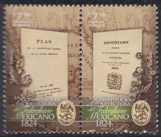 México 2936/37 2015 Constitución De 1824 De México MNH - Mexique