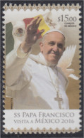 México 2979 2016 Visita De SS Papa Francisco A México MNH - Mexique