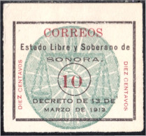 México 215a 1913/14 Estado Libre Y Soberano De Sorona MH - Mexico