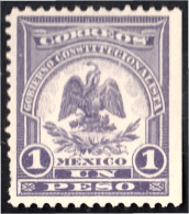 México 257 1914 Escudo Shield MH - Mexico