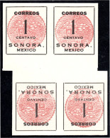 México 280 1914/15 Estado Libre Y Soberano De Sorona MNH Tetebeche - Mexico