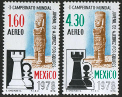 AJZ2 Mexico 481/82  1978 1º Campeonato Mundial Juvenil De Ajedrez  MNH - Mexique