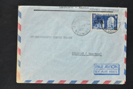 Réunion - CFA  Saint Wandrille N° 302 Sur Lettre De Saint Denis Du 12 Avril 1952 - Covers & Documents