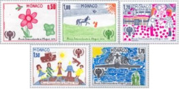 Monaco - 1181/85 - 1979 Año Inter. De La Infancia-dibujos De Niños Del Princip - Autres & Non Classés