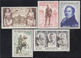 Monaco 764/68 1968 200º Aniv. Del Escultor J.F. Bosio MNH - Andere & Zonder Classificatie